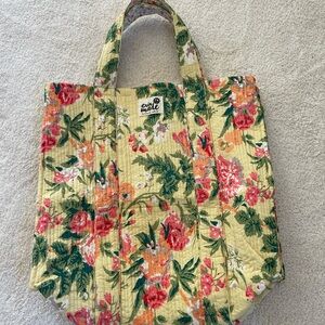 Erin Made Floral Quilted Tote Bag